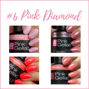 Pin Diamond esmaltes gel permanente Pink Gellac